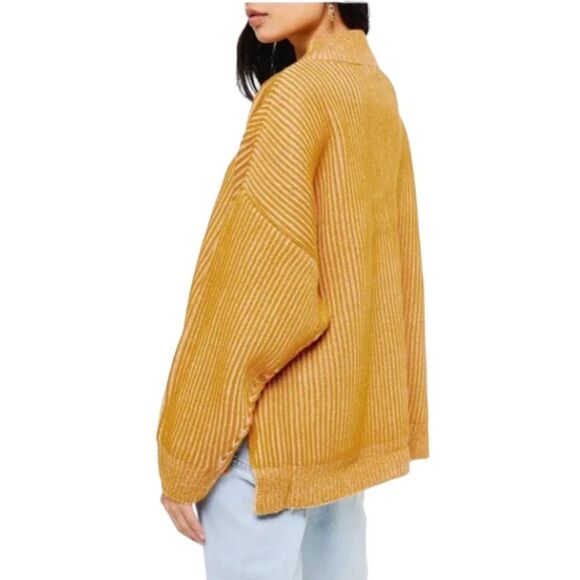 Topshop Oversized Slouchy Relaxed Fit Drop Shoulder Cozy Mock Neck Sweater 4-6 - Picture 4 of 15